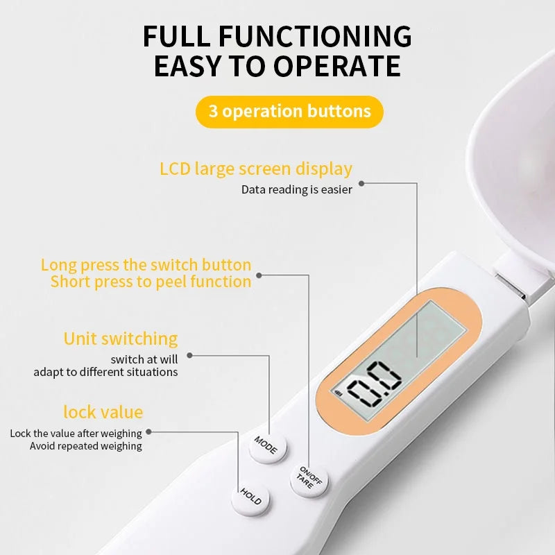 Mini cuillère balance de cuisine numérique électronique LCD